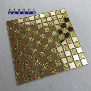 Frosted and Clear Glass Mosaic