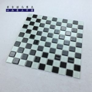 Black and white glass Mosaic tiles