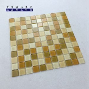 Brown interior crystal glass Mosaic tile wall stickers