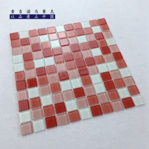 Crystal glass pool Mosaic tile Mediterranean outdoor blue fountain pool fish pool pool pool brick