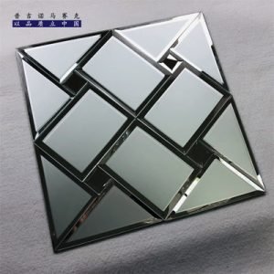 Geometric Glass Mirror Mosaic Tile