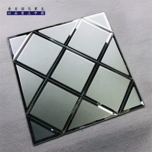 Faceted Glass Mirror Mosaic for Accent Walls