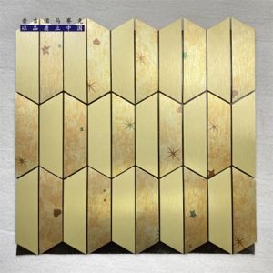 Small Hexagonal Metal Tile for DIY Wall Renovation