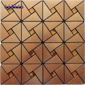 High-Gloss Metal Mosaic Tile for Elegant Wall Finishes
