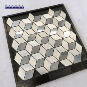 Upgrade your bathroom walls with these aluminum-composite metal tiles, offering both elegance and durability.