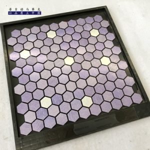 Brushed Silver Metal Tile Stickers for Home Renovation