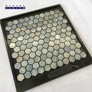 Self-adhesive metal wall with hexagonal high-low 3D Mosaic tile living room background wall renovation of the old house