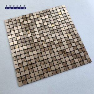 1.5cm small particle aluminum-plastic panel metal Mosaic tile wall with seam self-adhesive