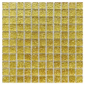 CM-010 Gold Self-Adhesive Glass Mosaic Tile