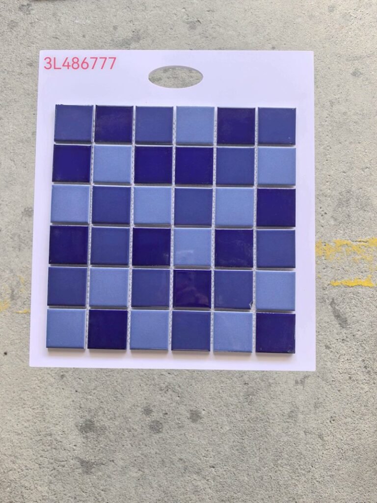 CM-CE-017 Navy & Blue Mix Ceramic Mosaic Tile mosaic tile