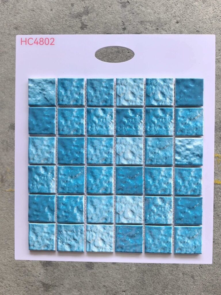CM-CE-019 Aqua Teal Mix Ceramic Mosaic Tile mosaic tile