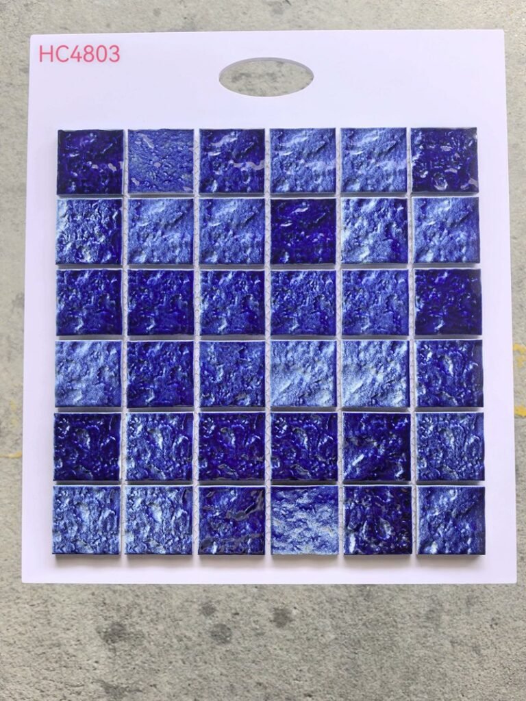 CM-CE-020 Deep Blue Mix Ceramic Mosaic Tile mosaic tile