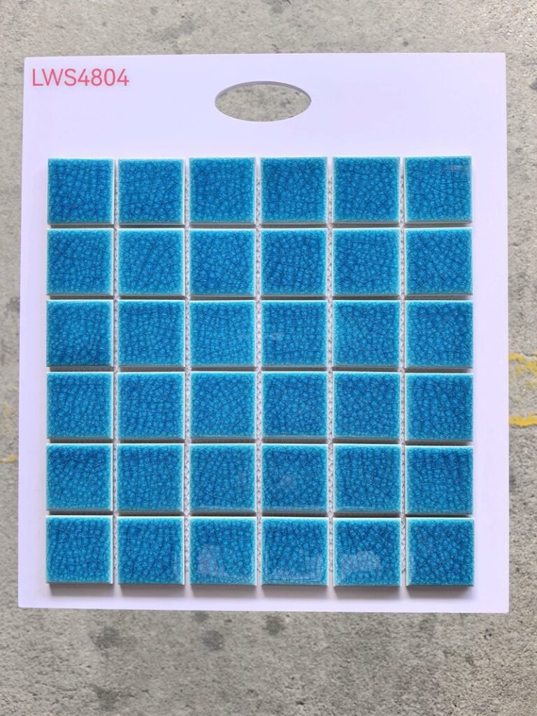 CM-CE-030 Medium Blue Ceramic Mosaic Tile mosaic tile