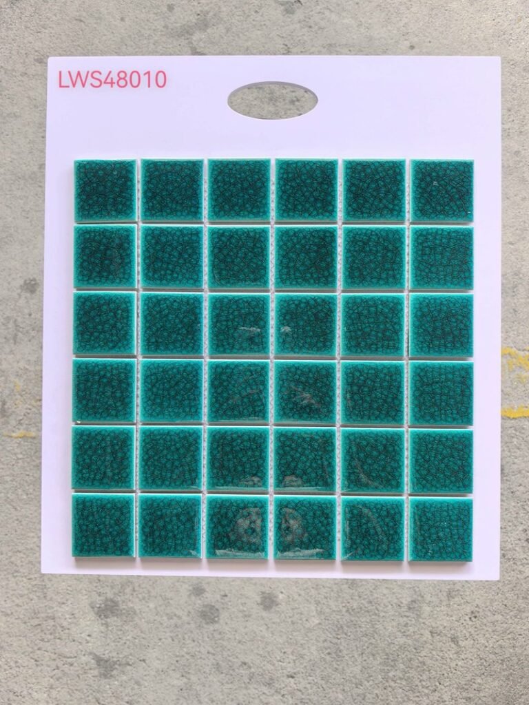 CM-CE-036 Dark Teal Green Ceramic Mosaic Tile mosaic tile
