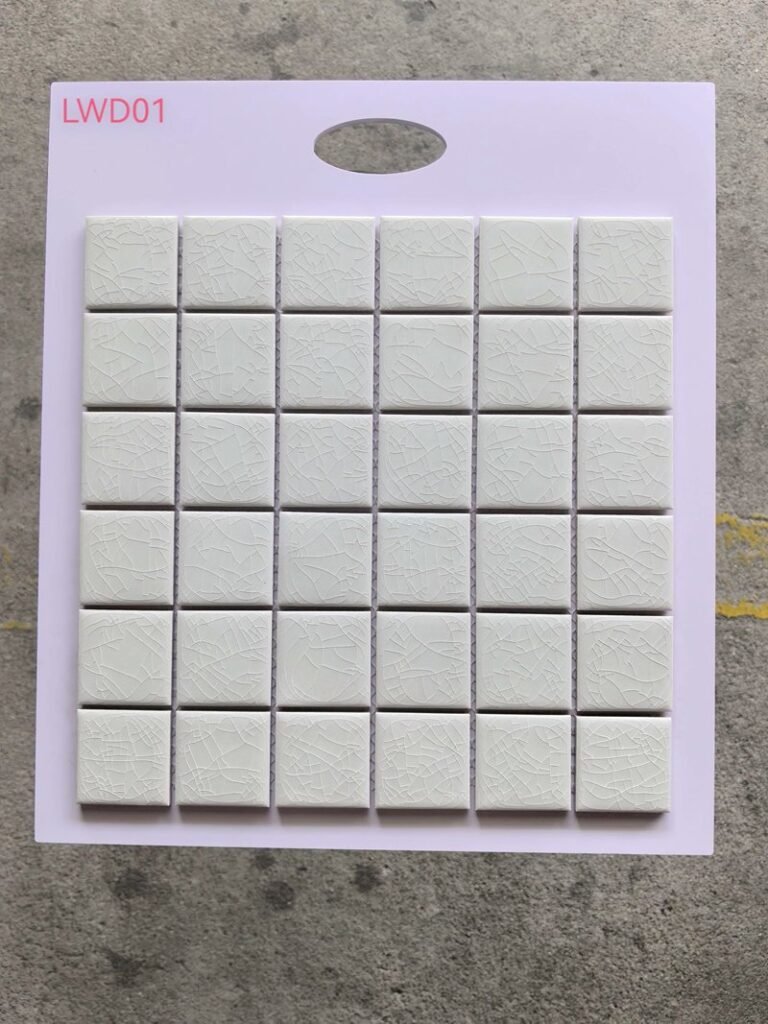 CM-CE-039 Light Grey Ceramic Mosaic Tile mosaic tile