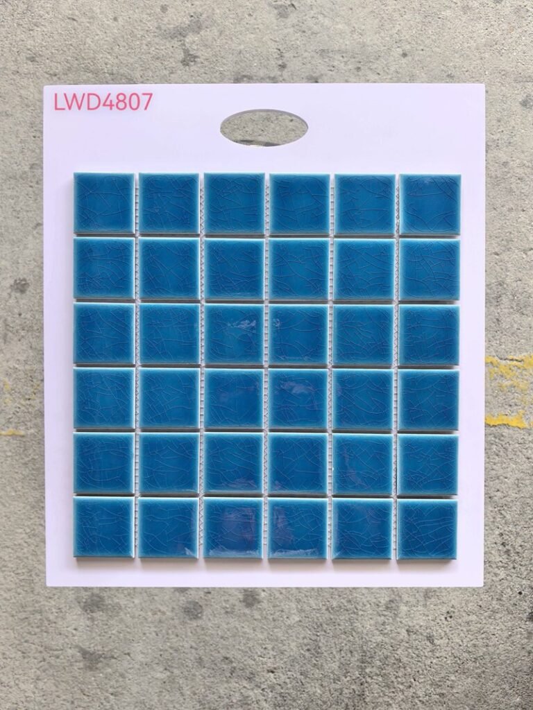 CM-CE-042 Medium Blue Ceramic Mosaic Tile mosaic tile