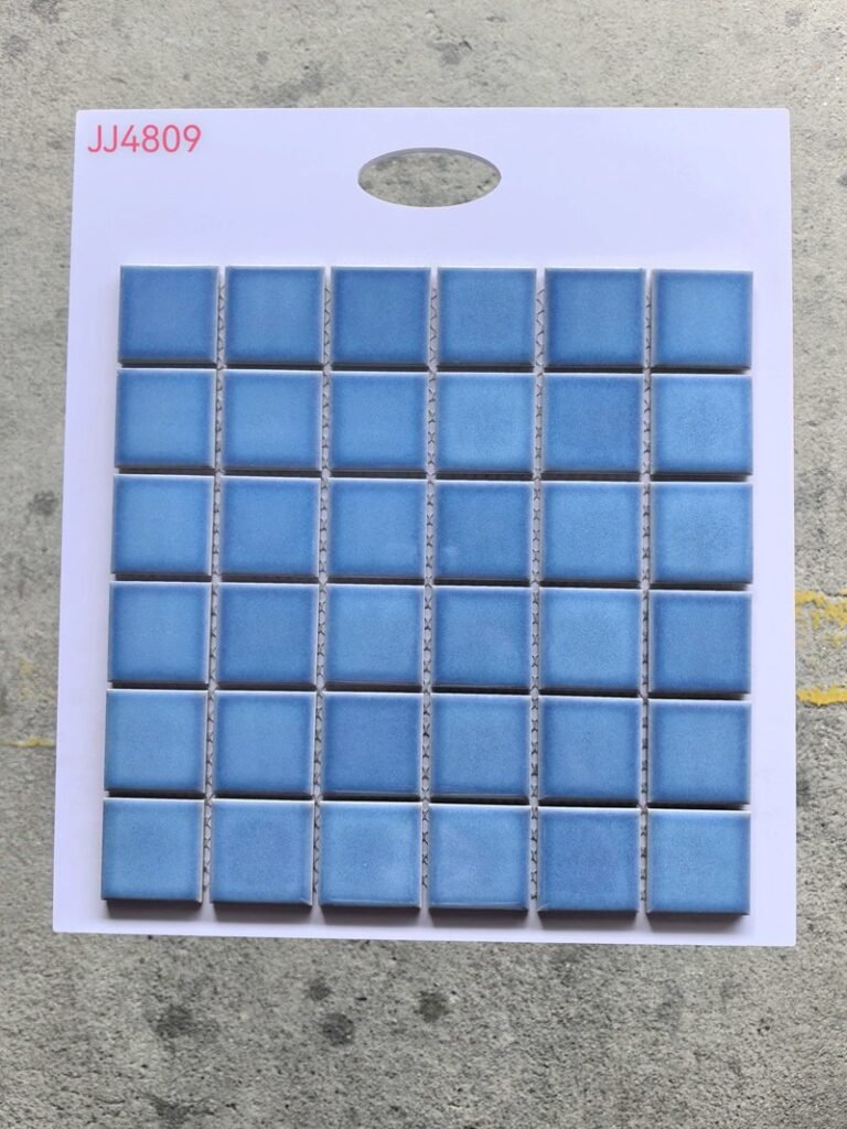 CM-CE-047 Medium Blue Ceramic Mosaic Tile mosaic tile