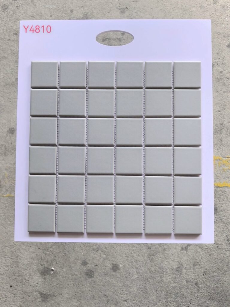 CM-CE-050 Light Grey Ceramic Mosaic Tile mosaic tile