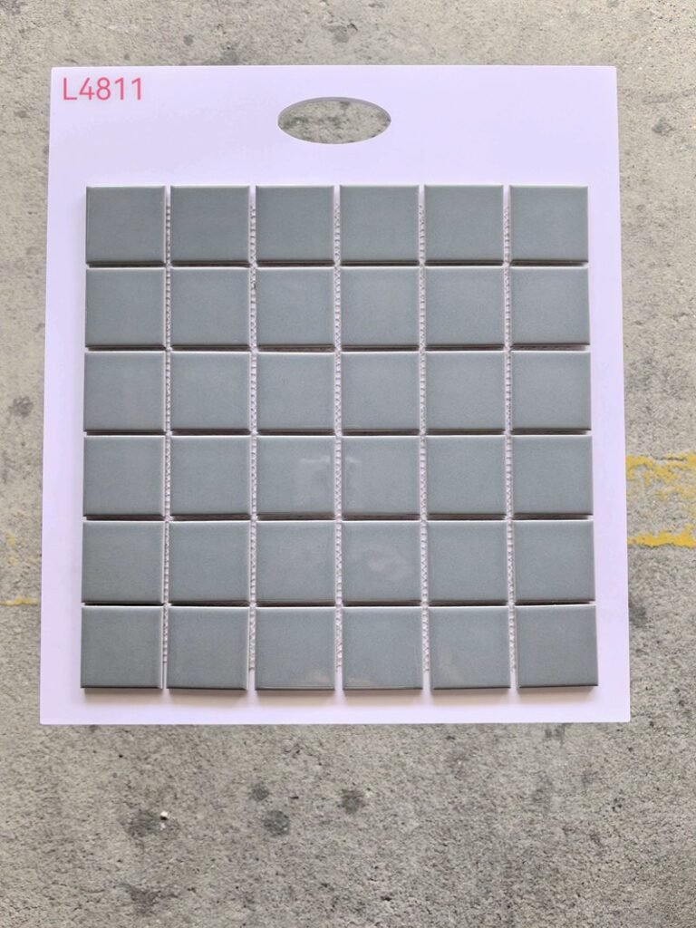 CM-CE-051 Medium Grey Ceramic Mosaic Tile mosaic tile