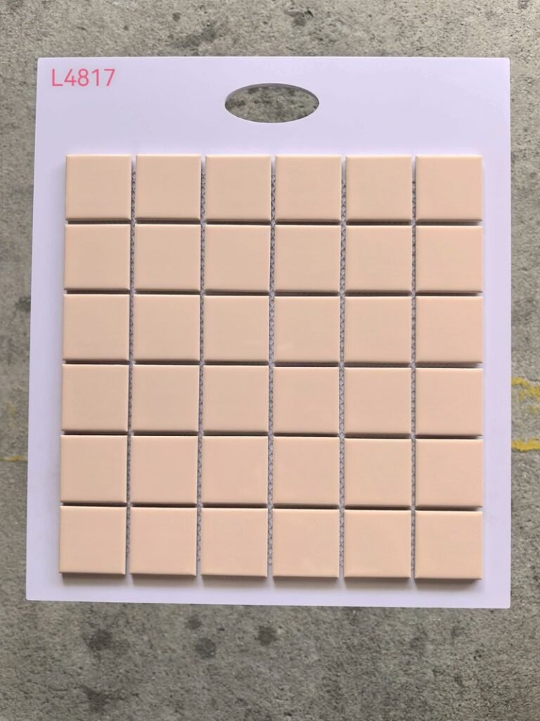 CM-CE-056 Blush Pink Ceramic Mosaic Tile mosaic tile