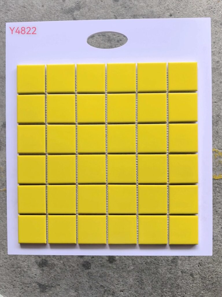 CM-CE-059 Yellow Ceramic Mosaic Tile mosaic tile
