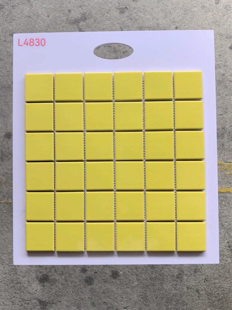 CM-CE-060 Yellow Ceramic Mosaic Tile mosaic tile