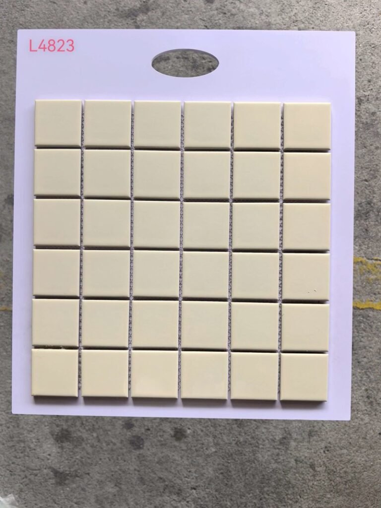 CM-CE-061 Beige Cream Ceramic Mosaic Tile mosaic tile