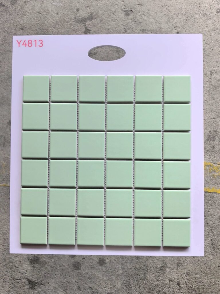 CM-CE-065 Sage Green Ceramic Mosaic Tile mosaic tile