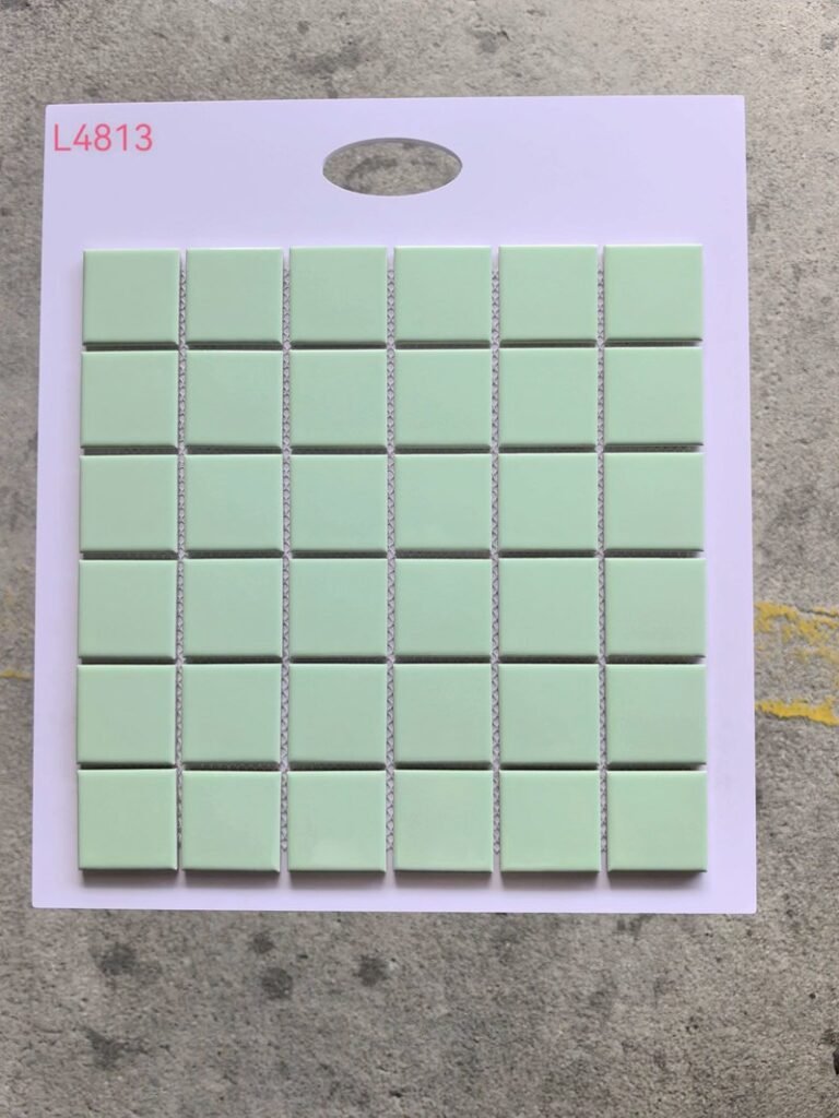 CM-CE-066 Pale Green Ceramic Mosaic Tile mosaic tile