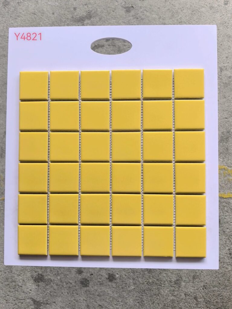 CM-CE-067 Golden Yellow Ceramic Mosaic Tile mosaic tile