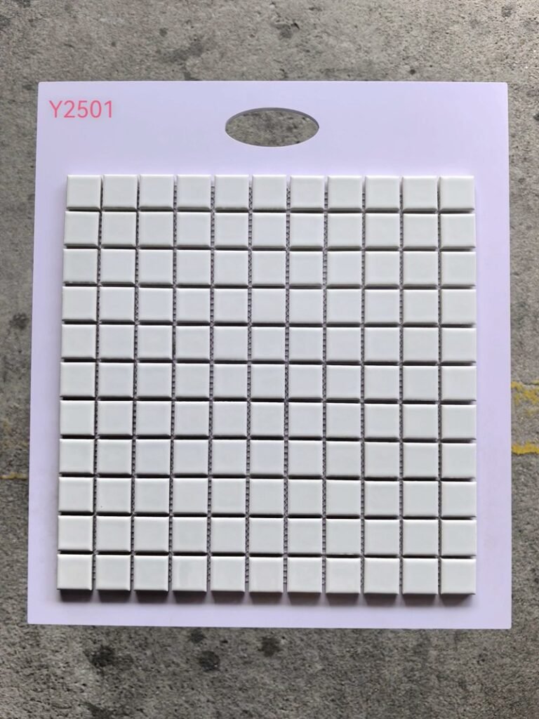CM-CE-075 Off White Ceramic Mosaic Tile mosaic tile