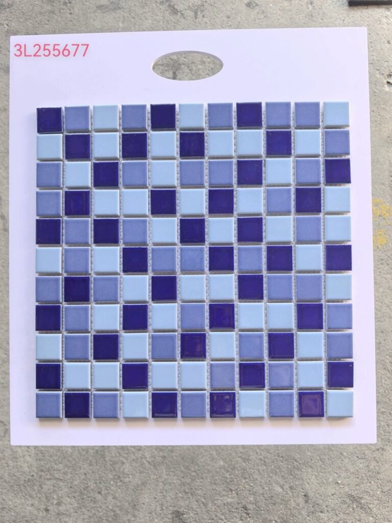 CM-CE-088 Navy Blue Mix Ceramic Mosaic Tile mosaic tile