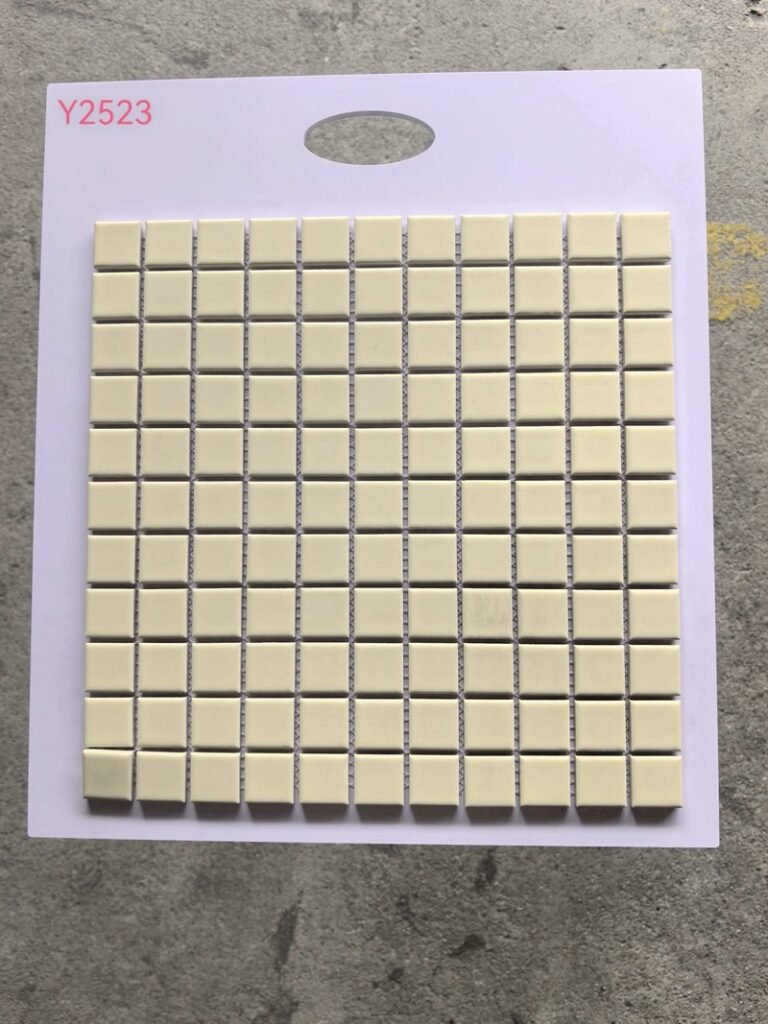 CM-CE-094 Cream Ivory Ceramic Mosaic Tile mosaic tile