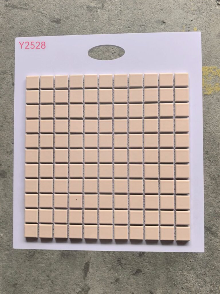 CM-CE-095 Blush Pink Ceramic Mosaic Tile mosaic tile
