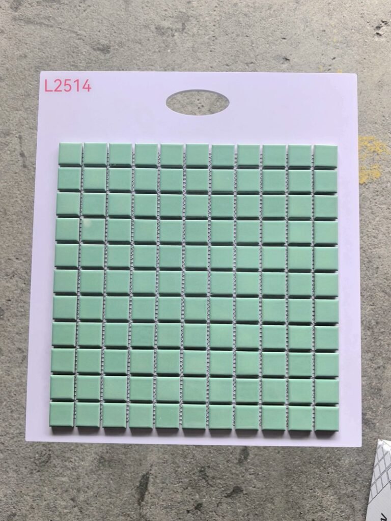 CM-CE-096 Sage Green Ceramic Mosaic Tile mosaic tile