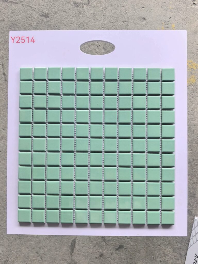 CM-CE-097 Mint Green Ceramic Mosaic Tile mosaic tile