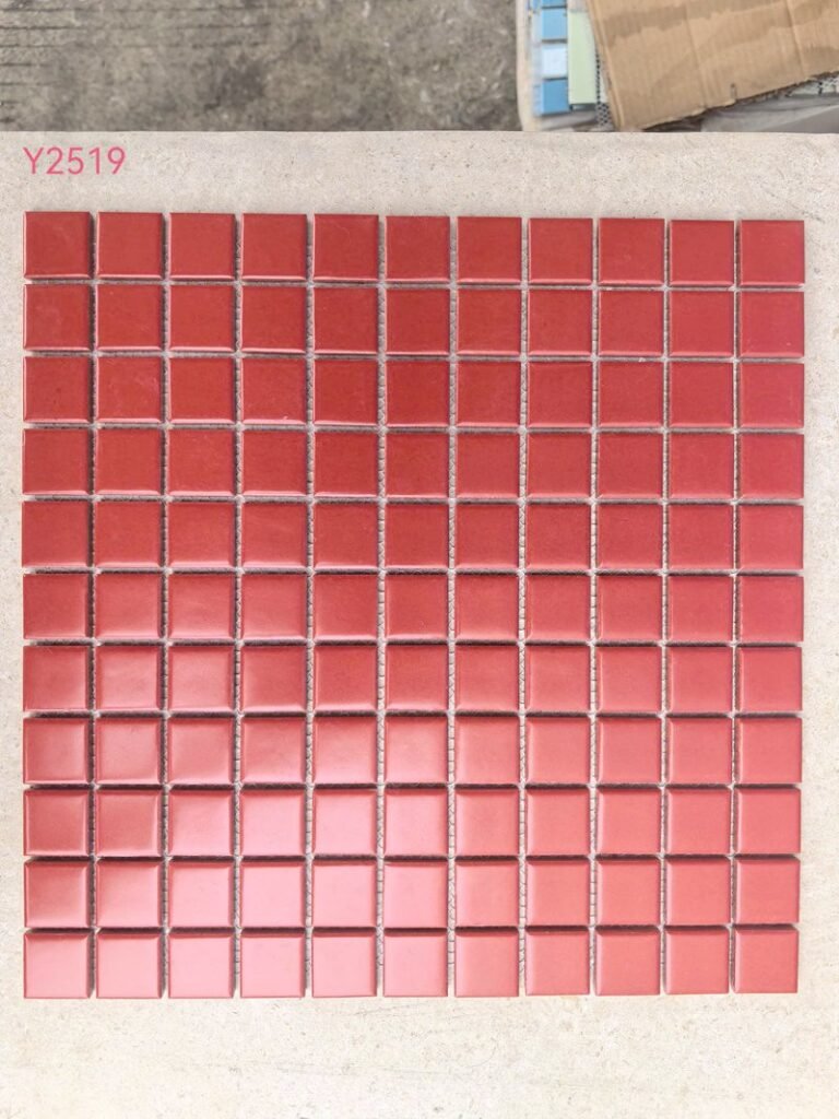 CM-CE-106 Rose Pink Ceramic Mosaic Tile mosaic tile