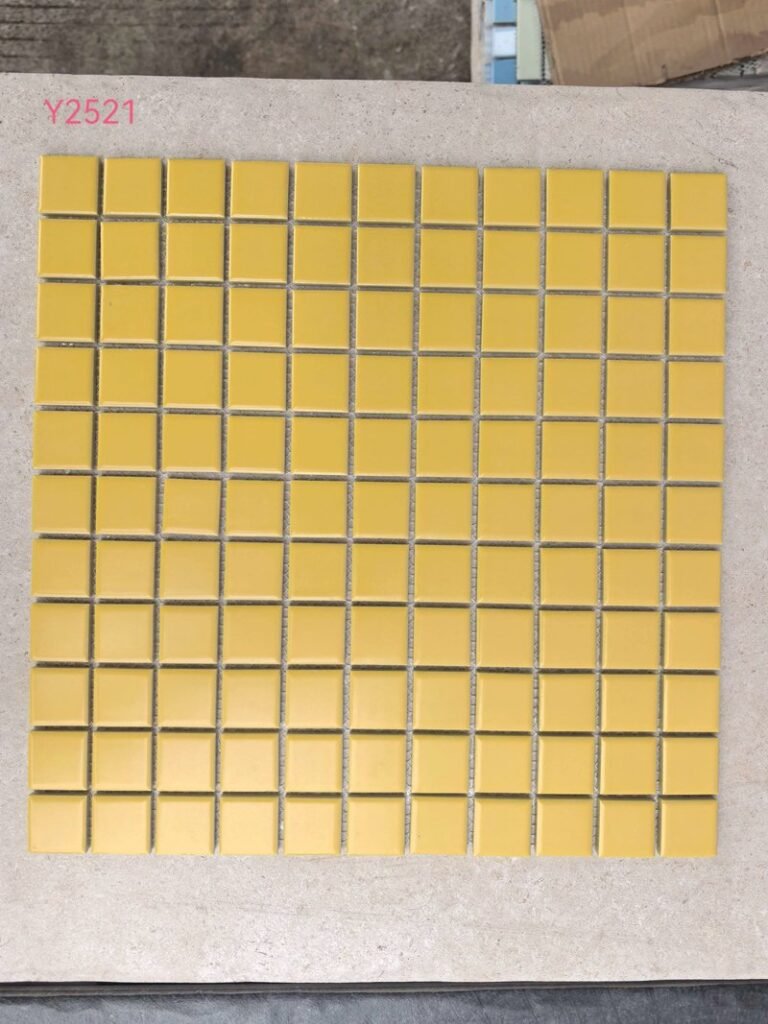 CM-CE-107 Golden Yellow Ceramic Mosaic Tile mosaic tile