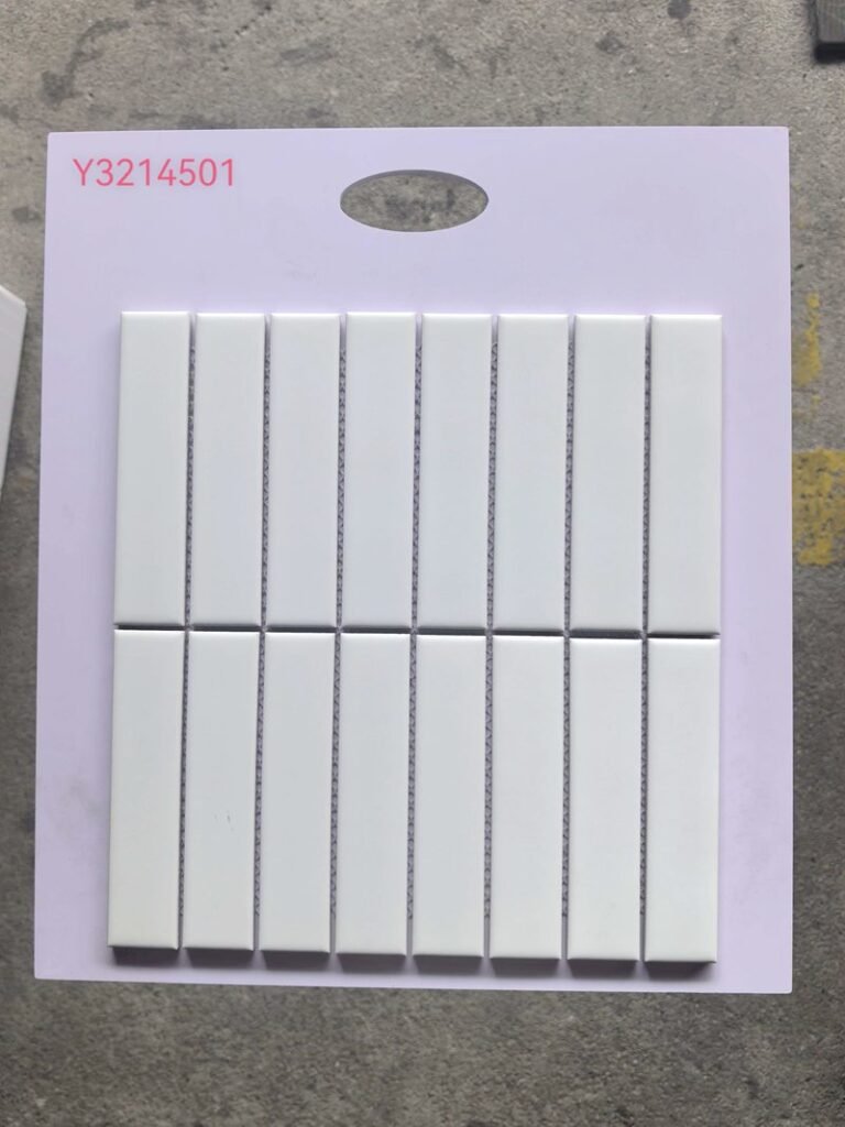 CM-CE-134 Off White Strip Ceramic Mosaic Tile mosaic tile
