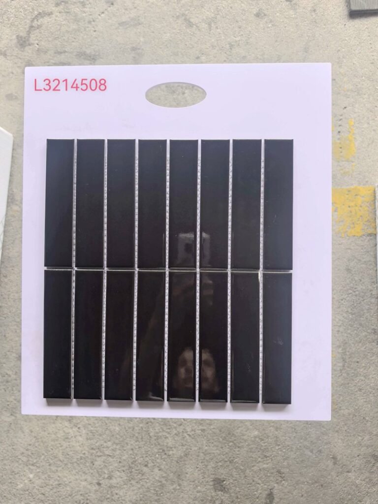CM-CE-136 Black Strip Ceramic Mosaic Tile mosaic tile
