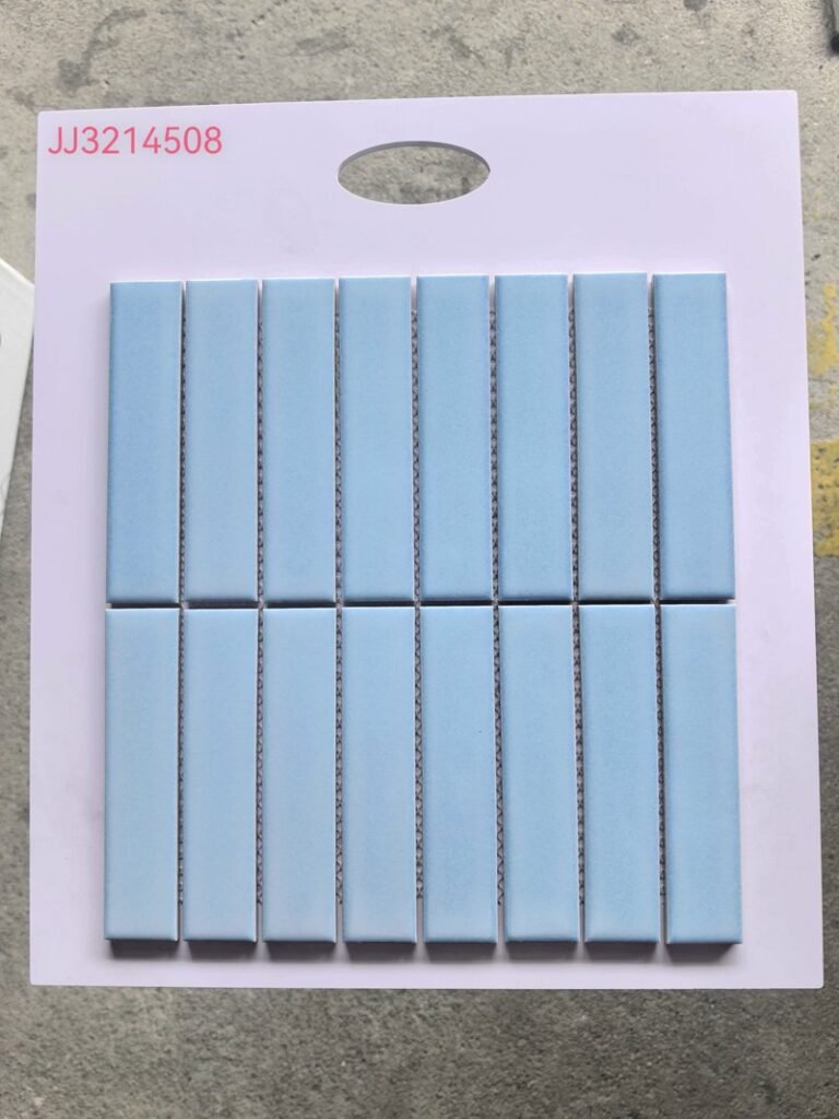 CM-CE-138 Light Blue Strip Ceramic Mosaic Tile mosaic tile