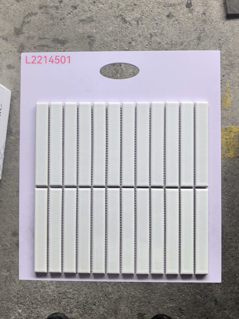 CM-CE-142 White Strip Ceramic Mosaic Tile mosaic tile