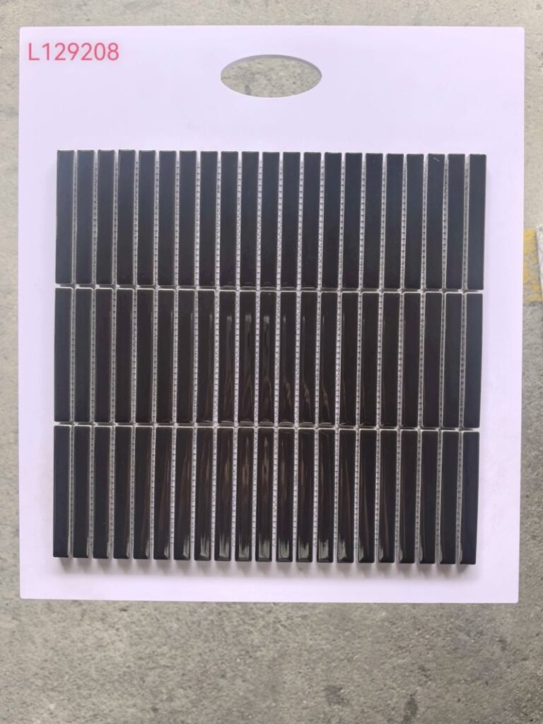 CM-CE-151 Black Strip Ceramic Mosaic Tile mosaic tile