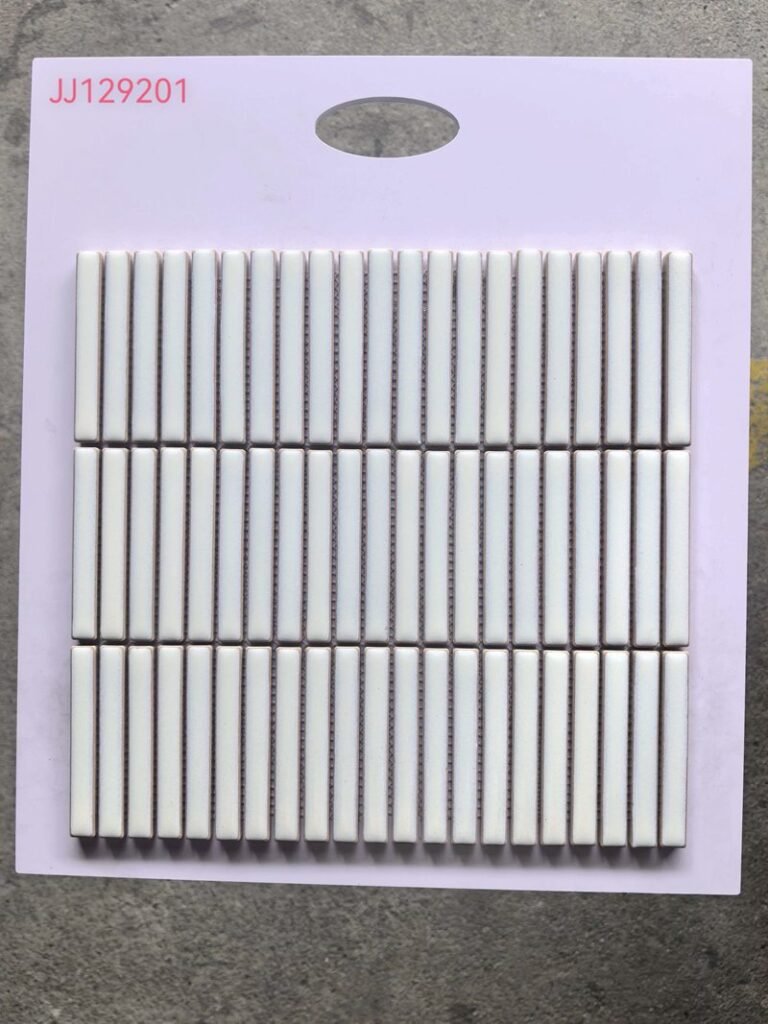 CM-CE-152 Light Grey Strip Ceramic Mosaic Tile mosaic tile