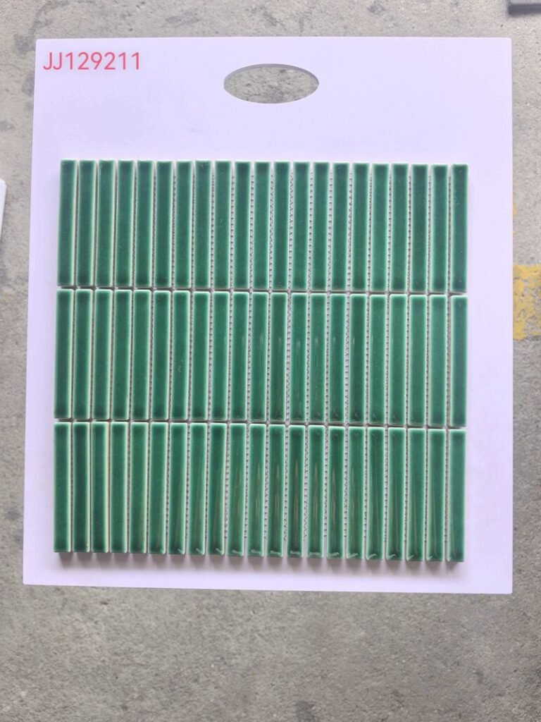 CM-CE-154 Green Strip Ceramic Mosaic Tile mosaic tile