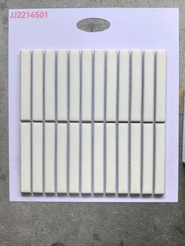 CM-CE-161 Cream Strip Ceramic Mosaic Tile mosaic tile