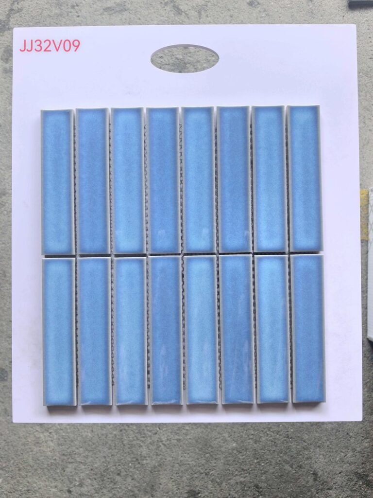 CM-CE-162 Blue Strip Ceramic Mosaic Tile mosaic tile