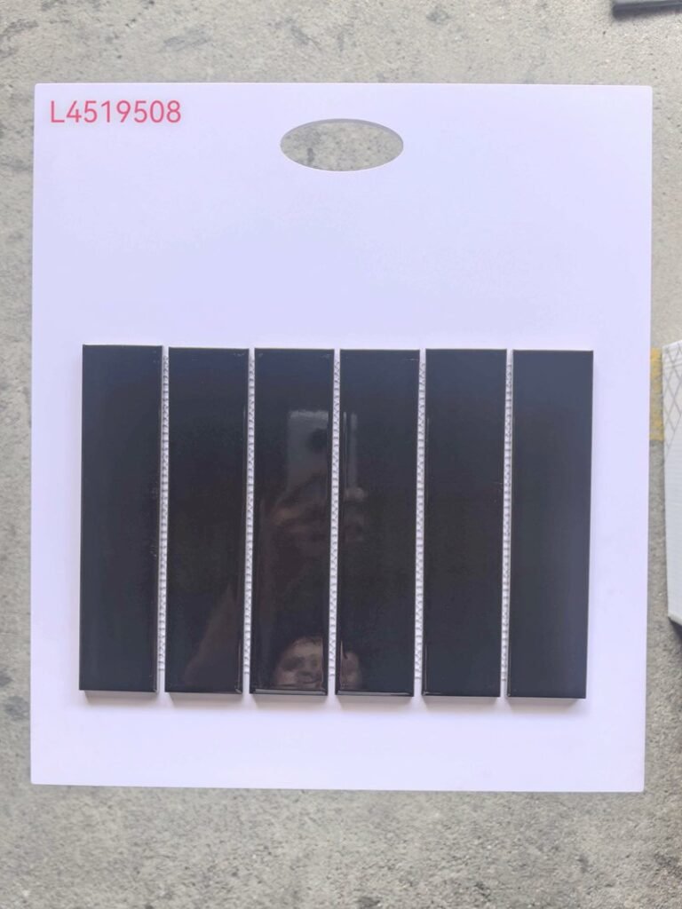 CM-CE-168 Black Rectangle Ceramic Mosaic Tile mosaic tile