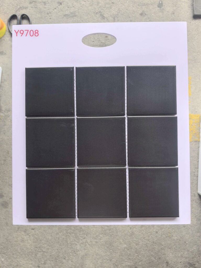CM-CE-175 Black Large Format Ceramic Mosaic Tile mosaic tile