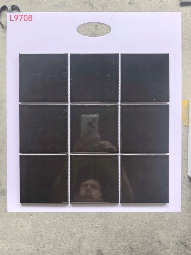 CM-CE-176 Black Large Format Ceramic Mosaic Tile mosaic tile